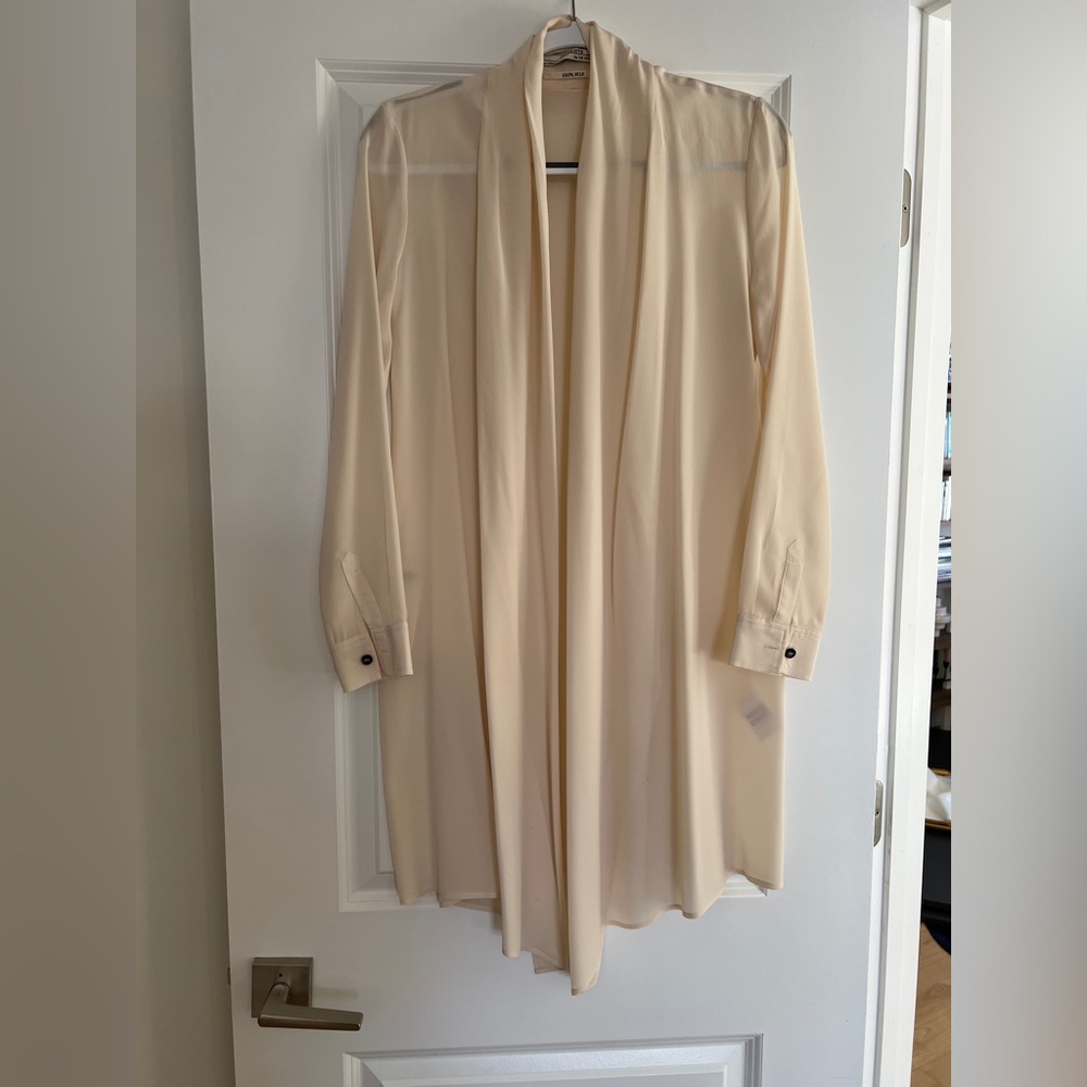 Beautiful!! All Saints Cream Longline Mini Dress